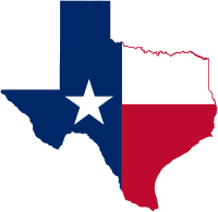 Licensed under Creative Commons Attribution-Share Alike 3.0 via Wikimedia Commons - https://commons.wikimedia.org/wiki/File:Texas_flag_map.svg#mediaviewer/File:Texas_flag_map.svg
