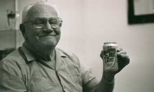 Grandpa loves beer