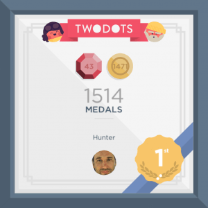 Two Dots 1514 medals