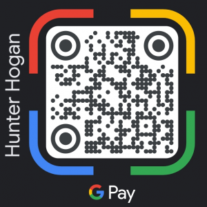 QR code for Google Pay hunterthinks@gmail.com