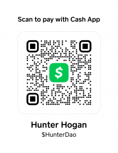 QR code for Cash App $HunterDao
