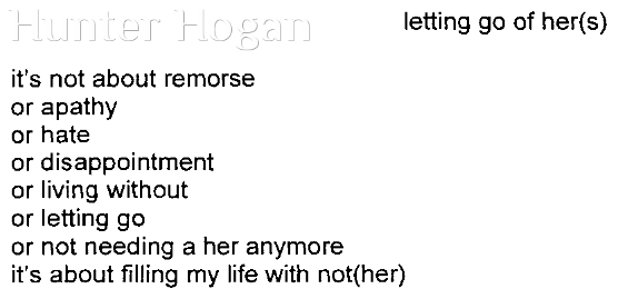 letting go of her(s)